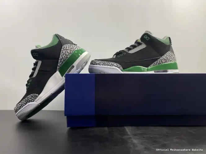 Official Maikesneakers 3 Air Green Jordan CT8532-030 Pine 0602